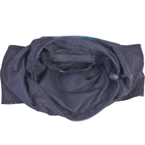 Mushroom Embroidered Hippie Boho Crossbody Cotton Hobo Bag - Picture 7 of 7